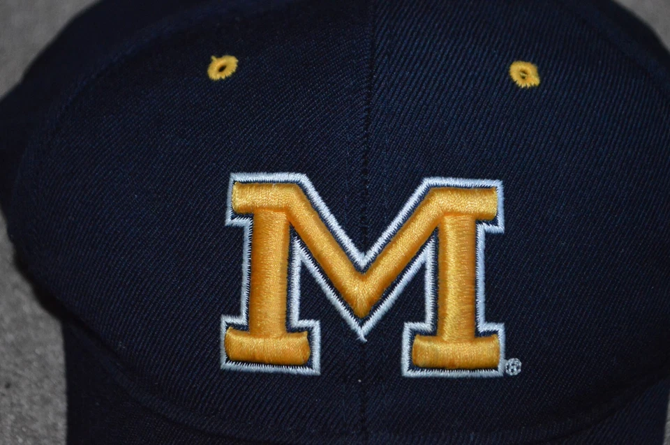 Michigan Wolverines Zephyr Fitted Hat Cap 7 3/8 - Image 2 of 4