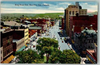 39830789 - Hamilton King Street East Luftpost Kanada 1956