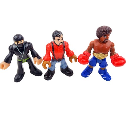 Fisher Price Imaginext People Figures Boxer Lumberjack Samurai Ninja Lot
