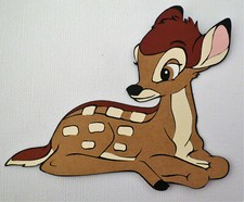 Bambi Disney Baby Lying Die Cut Paper Piecing Scrapbook Embellishment