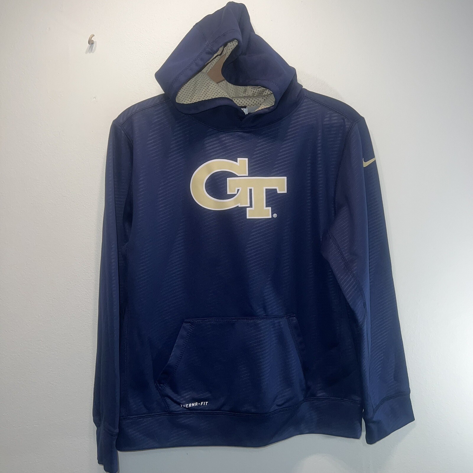 SACAI X NIKE Felpa con cappuccio Nike Georgia Tech giacche gialle blu navy GIOVENTÙ RAGAZZI XL $50