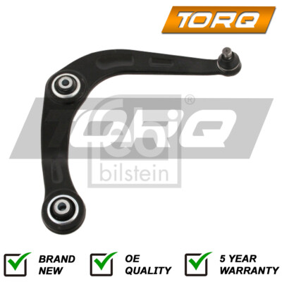 Track Control Arm Front Right Lower Torq Fits Peugeot 206 1.4 HDi 1.6 2.0 #1
