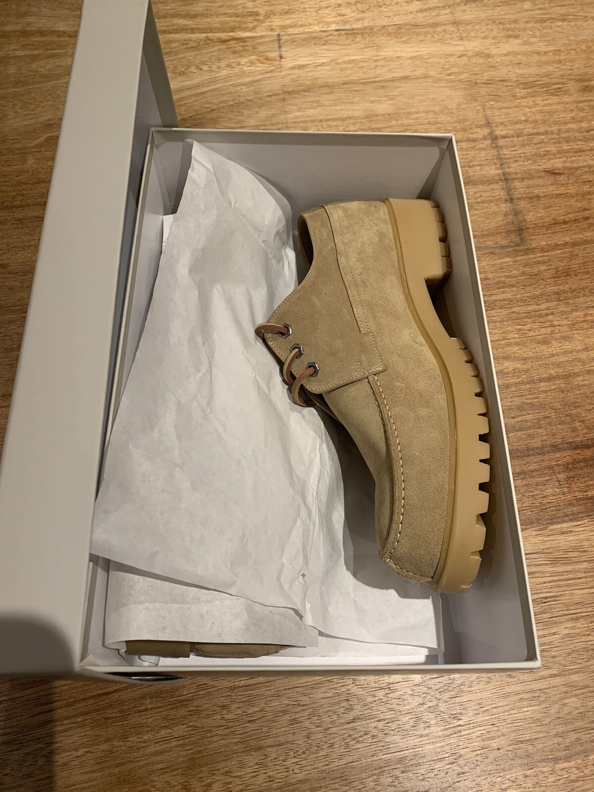 SAOLA TAUPE Cerruti 1881 FS DERBY UK9 EU 43 suole in gomma