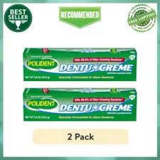 (2 Pack) Paste for Denture and Partials Cleaning, Triple Mint Freshness, 3.9 oz