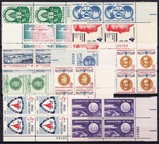 US - 1960 Plate Blocks 18 . Mint Never Hinged