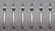 Oneida Stainless SATIN NEXUS - Oversize Dinner Forks - Set of Six * USA Made