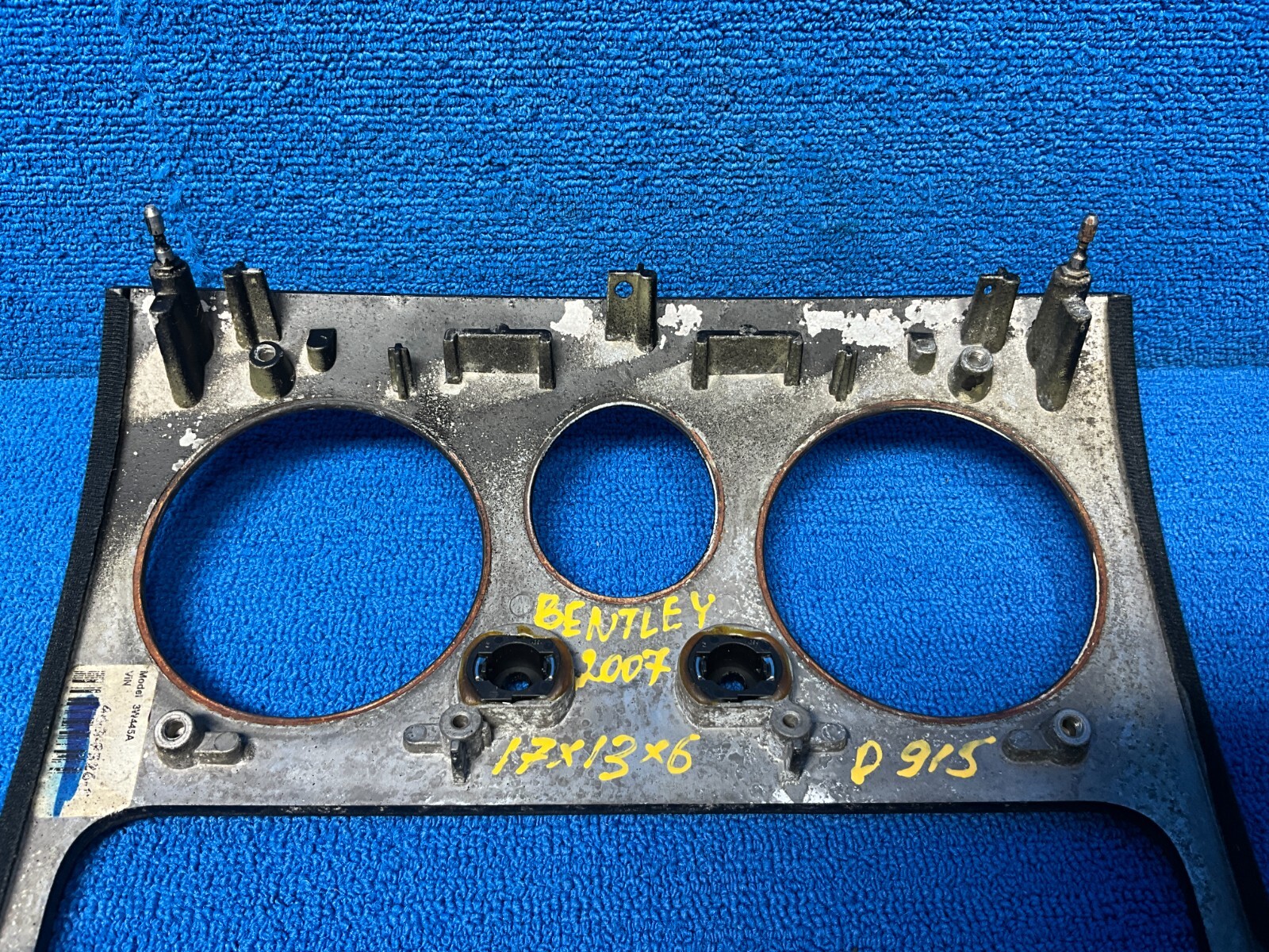 2006 - 2010 BENTLEY CONTINENTAL GTC DASH CENTER WOOD GRAIN PANEL RADIO BEZEL OEM
