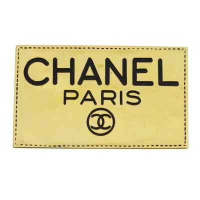 Chanel Plate Brooch Pin Gold 02756 | eBay