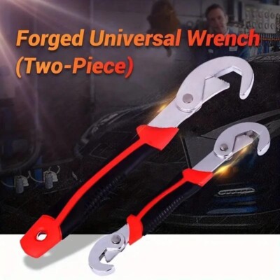 2Pcs Snap Grip Wrench Adjustable 9mm - 32mm Multi Function Universal Spanner uk