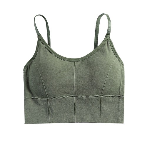Sujetador deportivo para mujer Bralette Ropa interior Top corto Camisola Cami Chaleco Tanque Bralet - Imagen 20 de 48