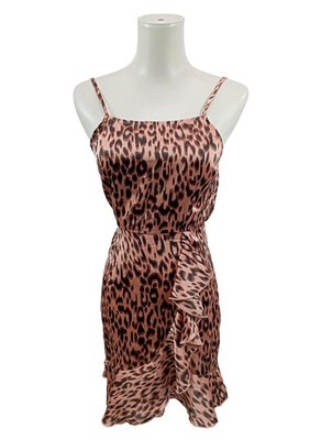 PRETTYLITTLETHING Cut-Out-Kleid Damen Kleid Gr. DE 34 pink-schwarz Elegant