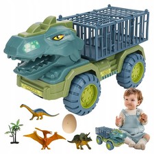 Giocattolo Bambini Dino Trasporto Camion con 3 Dinosauri Albero Uovo - Ottimo Regalo