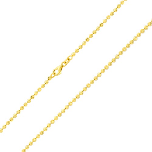 Collana con catena taglio diamante in oro massiccio 18 carati - 1,5 mm in stile italiano - Italia