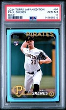 2024 Topps Japan Edition Paul Skenes Blue /150 #94 PSA 10 GEM MINT RC ROOKIE