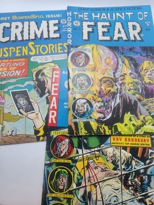 Lot Of (3) 2 The Haunt Of Fear Comics Plus 1 Crime SuspenStories Vintage 1990s