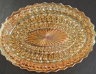 Jeanette Marigold Carnival Glass Platter - 11 1/2" Vintage