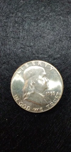 1955 Silver Franklin Half Dollar FS-401 Bugs Bunny Variety BU