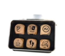 Easy Peassy Simplify What Matters Couple Dice Set Date Night 6 Pieces  NEW