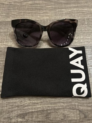 Quay It s My Way Black Tortoise/Black Fade Oversized Sunglasses