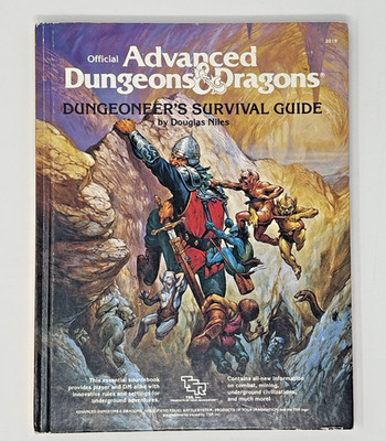 TSR AD&D 1st Edition Dungeoneer's Survival Guide HC 1986 #2019 D&D