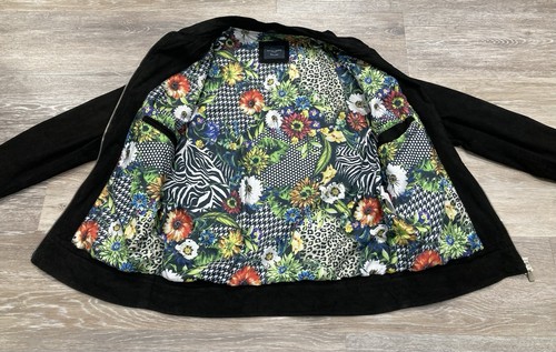 Grand Frank Marloes Ziegenveloursleder Jacke Schwarz Herren Größe M Blumenfutter Italien - Bild 7 von 18