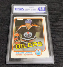 1981-82 O-PEE-CHEE KEVIN LOWE #117 GRADED EGA 6.5 EX-NM+ NHL HOCKEY