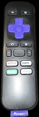 Roku OEM Original Remote Control RC-ALIR Netflix Hulu ESPN Sling Buttons Black