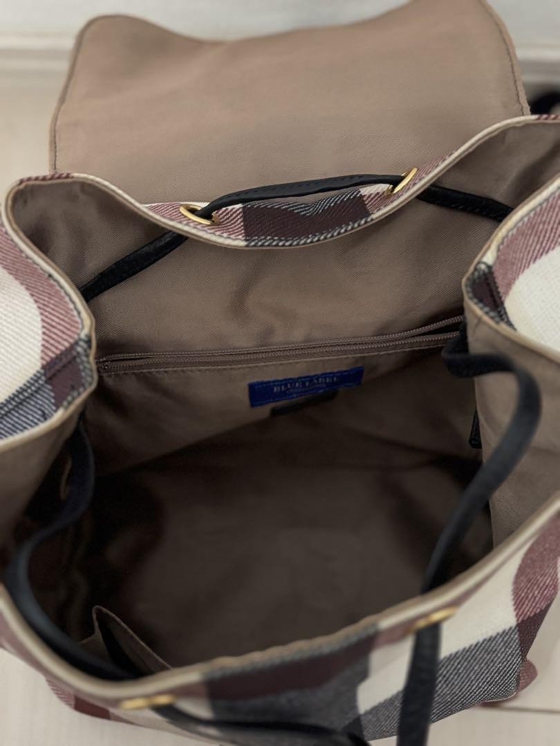 Burberry Backpack Blue Label Nova Check Women Bag JPN