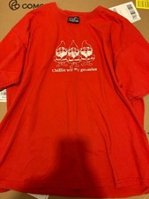 Image of VINTAGE Y2K 2000s Chillin With My Gnomies Shirt Size L Steve & Barrys Christmas