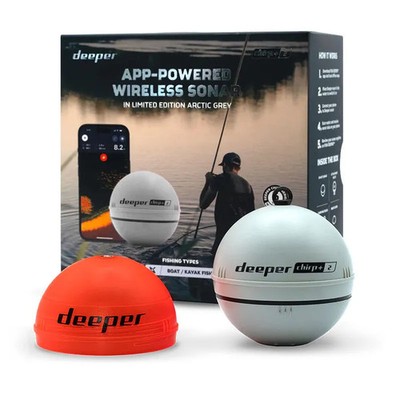 Deeper Chirp+ 2.0 Artic Grey Limited Edition Wireless Sonar Fishfinder Echolot