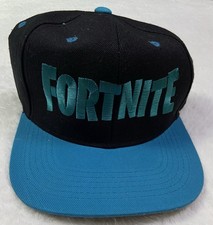 Fortnite Snapback Hat Black One Size Adjustable Solid Vent Holes