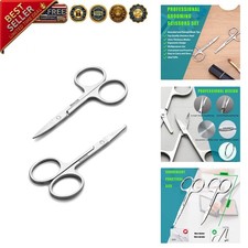 Lightweight Stainless Steel Grooming Scissors for Ultimate Precision - 2PCS Set
