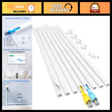 Cord Hider 113in - Cable Concealer for Wall, Easy Install Wire Covers, Home Offi