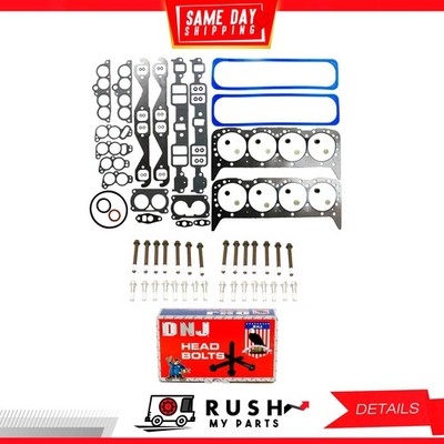 86-91 Cylinder Head Set with Head Bolt Kit For Chevrolet 5.7L V8 OHV DNJ HGB3202