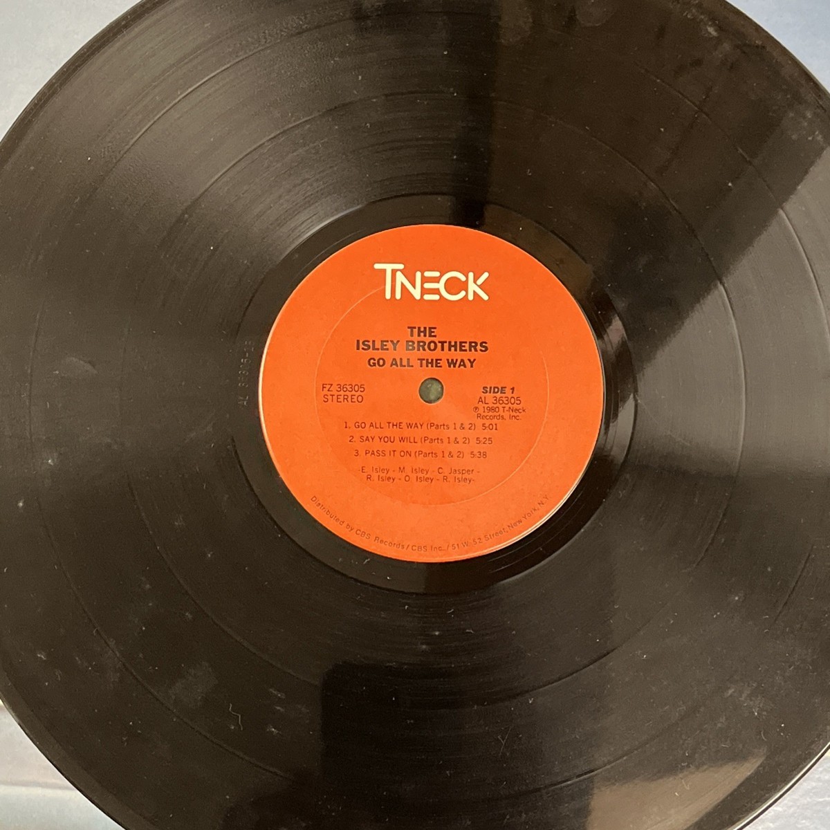 The Isley Brothers Go All The Way Fz36305 T-neck 1980 LP 33 RPM