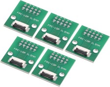 MECCANIXITY FPC FFC PCB Converter Board 10P 0.5mm on Socket Side, Back...