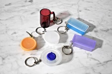 Lot Of 6 Vintage Mini Tupperware Keychain Bowls With Lids Pitcher Container