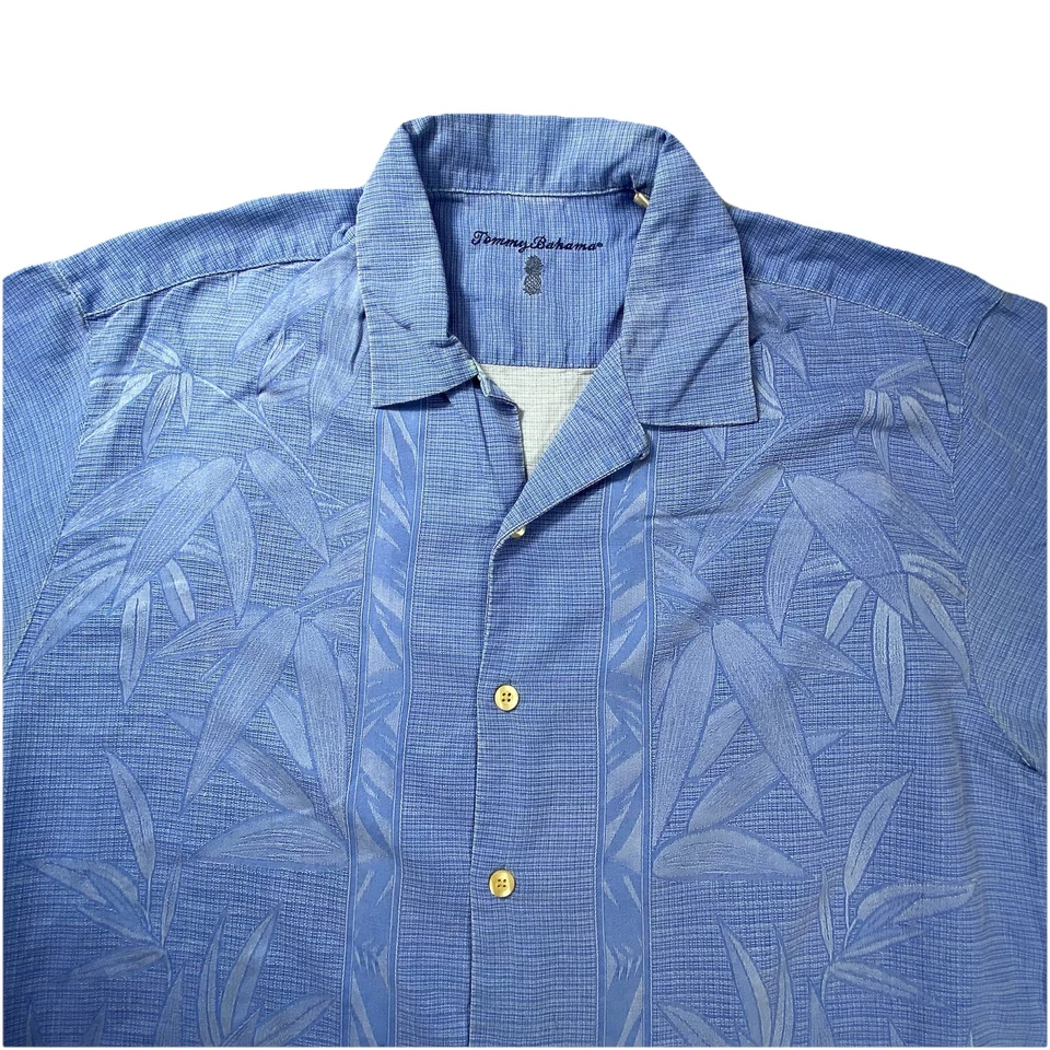 Tommy Bahama Mens Large Button Up 100% Silk Relaxed Island Resort Tropical Soft - Image 2 of 4