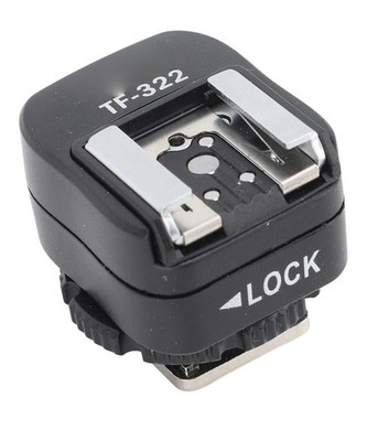 Camera Hot Shoe Flash Sync Adapter w/ PC Sync Port TTL Converter Pure Copper