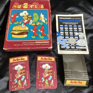 Burger Time Sur Mattel Intellivision - Version Complète SANS CARTOUCHE - 1982