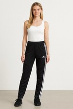 Adidas Climacool Black Track Pants Women  s Medium   3 Stripes Logo Joggers