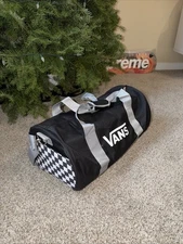 VANS Off the Wall Duffel Bag - Black w/ Checkerboard Brand New Skateboarding