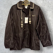 Nike x BODE Recreation Scrimmage Top Jacket FJ0135-235 Brown Large NWT Rare