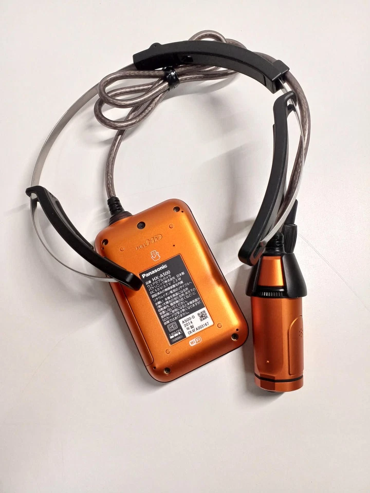 Panasonic HX-A500 Wearable Camera 4K POV Camcorder Orange Waterproof Japan - Image 2 of 3