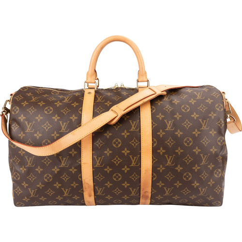 Louis Vuitton Monogram  Keepall 50 Bandoulière Travel Bag    Tasche