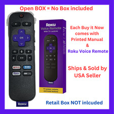 Roku Voice Remote Netflix CBS All Access Roku Channel HBO Now RC-FA1 3226001172