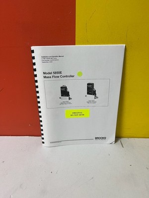 BROOKS 5418102AAG 5850E Controller Installation and Operation Manual