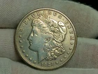Circulated Raw 1921 - S Morgan Silver Dollar - San Francisco - Authentic