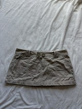 Vintage Abercrombie  Fitch Mini Skirt Low rise Size 8 Tan Color