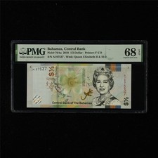 2019 Bahamas Central Bank 1/2 Dollar Pick#76Aa PMG 68 EPQ Superb Gem UNC 02